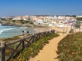 Panoramic view of the small town Praia das Macas Apple Beach