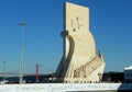 Portugal, Lisbon, 202 Av. BrasiÂ­lia, Monument of the Discoveries (Padrao dos Descobrimentos), view of the monument Royalty Free Stock Photo