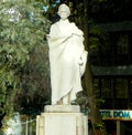 Portugal, Lisbon, Av. Duque de Loule 119, statue of Camilo Castelo Branco Royalty Free Stock Photo