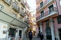 Portugal, Lisbon, Largo do Chafariz de Dentro 18, narrow streets of the old town