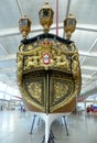 Portugal, Lisbon, Navy Museum (Museu de Marinha), exhibition of boats, Royal Barge