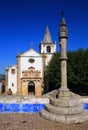 Portugal, Lisbon. Picturesque, medieval town of Obidos. Royalty Free Stock Photo