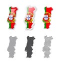 Portugal - Maps Collection. Six maps of different designs