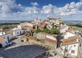 Portugal, Monsaraz . All the buildings and streets pavement made Royalty Free Stock Photo