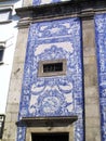 Antique Azulejo Mural Portugal Porto Chapel of Souls Azulejos Capela de Santa Catarina Old Portuguese Ceramic Tiles Architecture