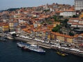 Portugal. Porto city. View of Douro river embankment Royalty Free Stock Photo