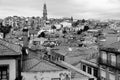 Portugal. Porto city. View of Douro river embankment in black a Royalty Free Stock Photo