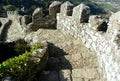 Portugal, Sintra, Castle of the Moors (Castelo dos Mouros), walls and steps of the fortress Royalty Free Stock Photo