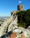 Portugal, Sintra, Castle of the Moors (Castelo dos Mouros), walls and tower of the fortress
