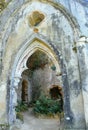 Portugal, Sintra, Park and Palace of Monserrate, ruins of an ancient chapel Royalty Free Stock Photo