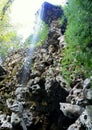 Portugal, Sintra, Quinta da Regaleira, Cascade Lake (Lago da Cascata Royalty Free Stock Photo