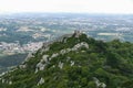 Portugal, Sintra, Ruins of the castle of the Moors Royalty Free Stock Photo