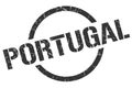 Portugal stamp. Portugal grunge round isolated sign.