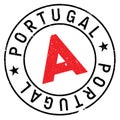 Portugal stamp rubber grunge