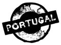 Portugal stamp on white