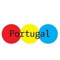 PORTUGAL stamp on white background