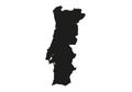 Portugal State Map Vector silhouette