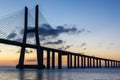 Portugal, Vasco Da Gama Bridge, Lisbon. Sunrise