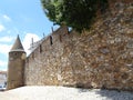 Portugal, Viana do Alentejo, view of the fortress wall and tower