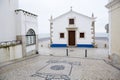 Portugal, white churg on the seacoast. Royalty Free Stock Photo