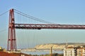 Portugalete, Pais vasco, 27 de diciembre de 2019. Puente colgante entre Portugalete y Getxo