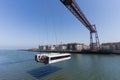 The Bizkaia suspension transporter bridge (Puente de Vizcaya) in Portugalete, Spain Royalty Free Stock Photo
