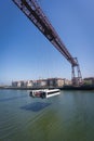 The Bizkaia suspension transporter bridge (Puente de Vizcaya) in Portugalete, Spain. Royalty Free Stock Photo