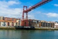 Portugalete, Spain - 12.06.2022: The Bizkaia suspension transporter bridge Puente de Vizcaya in Portugalete, Basque Country, Spain Royalty Free Stock Photo