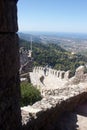 Portugese cliff nature beautiful sunny day castle architecture