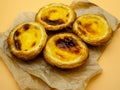 Portughese traditional dessert pasteis de nata Royalty Free Stock Photo