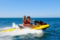 Lifeguards on Jet Ski, Young Couple, Speeding Rescue, Whistling