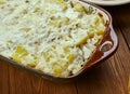 Portuguese Bacalhau com natas Royalty Free Stock Photo