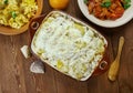 Portuguese Bacalhau com natas Royalty Free Stock Photo