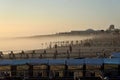 Portuguese beach. Povoa de Varzim. End of summer.