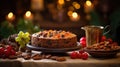 Portuguese bolo rei is a traditional Chrismas cake with fruits