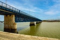 Portuguese bridges over river Arade Royalty Free Stock Photo