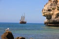 Portuguese Caravel Ship carvoeiro Royalty Free Stock Photo