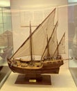 Portuguese Caravel Ship Model Lateen Sails Africa Miniature Boat Caravela Portuguesa History Heritage Navigation Skill