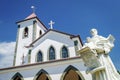 Portuguese christian catholic church landmark in central dili ea