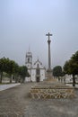 Portuguese church, way to Santiago de Compostela Royalty Free Stock Photo