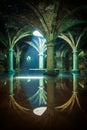 Portuguese Cistern. El Jadida Cistern, Morocco. Ancient European Historical Buildings in Morocco Royalty Free Stock Photo