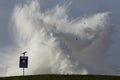 Portuguese coast during storm