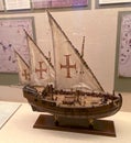 Portuguese Colony Macao China Latin Caravel Ship Model Miniature Boat Bartolomeu Dias Education Display History Heritage Museum