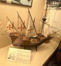 Portuguese Colony Macao China Latin Caravel Ship Model Miniature Boat Bartolomeu Dias Education Display History Heritage Museum