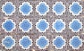 Portuguese decorative tiles azulejos Royalty Free Stock Photo