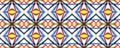 Portuguese Decorative Tiles. Kilim Graphic Royalty Free Stock Photo
