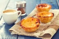 Portuguese dessert pastel de nata Royalty Free Stock Photo