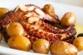 Portuguese dish octopus with potato