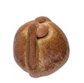 Portuguese Easter Bread on a white background