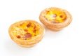 Portuguese egg tart Royalty Free Stock Photo